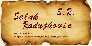 Selak Radujković vizit kartica